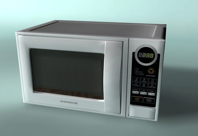microwave 3D Model .c4d .max .obj .3ds .fbx .stl .blend
