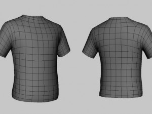 blue tshirt 3D Model