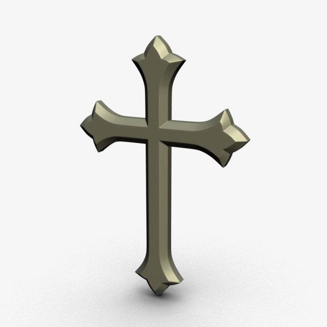 cross symbol Modello 3D .c4d .max .obj .3ds .fbx .stl .blend 