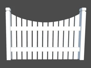 woode fence 3D Model