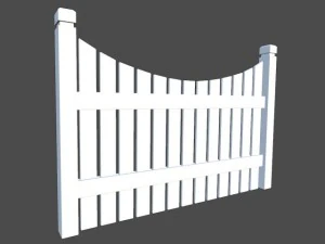 woode fence 3D Model