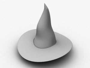 witch hat Model 3D