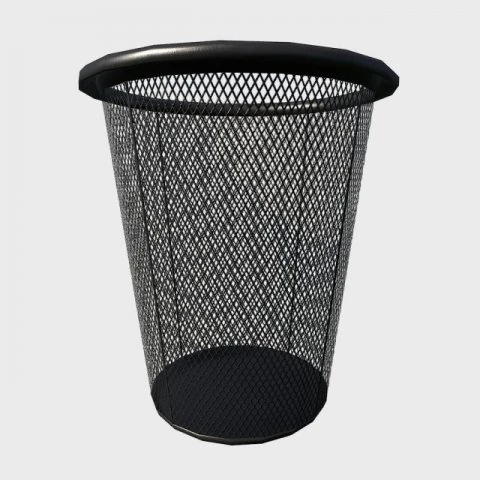 waste bin 3D Model .c4d .max .obj .3ds .fbx .stl .blend