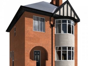 semi detached house Modelo 3D