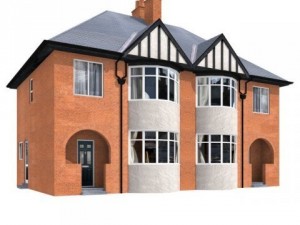 semi detached house 3D Модель