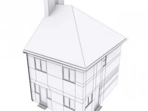 semi detached house 3D Model