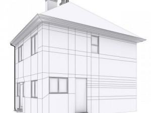 semi detached house 3D Модель