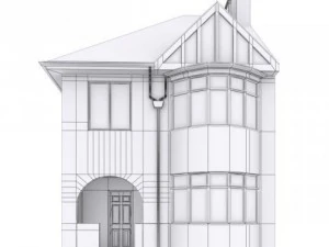 semi detached house 3D Model