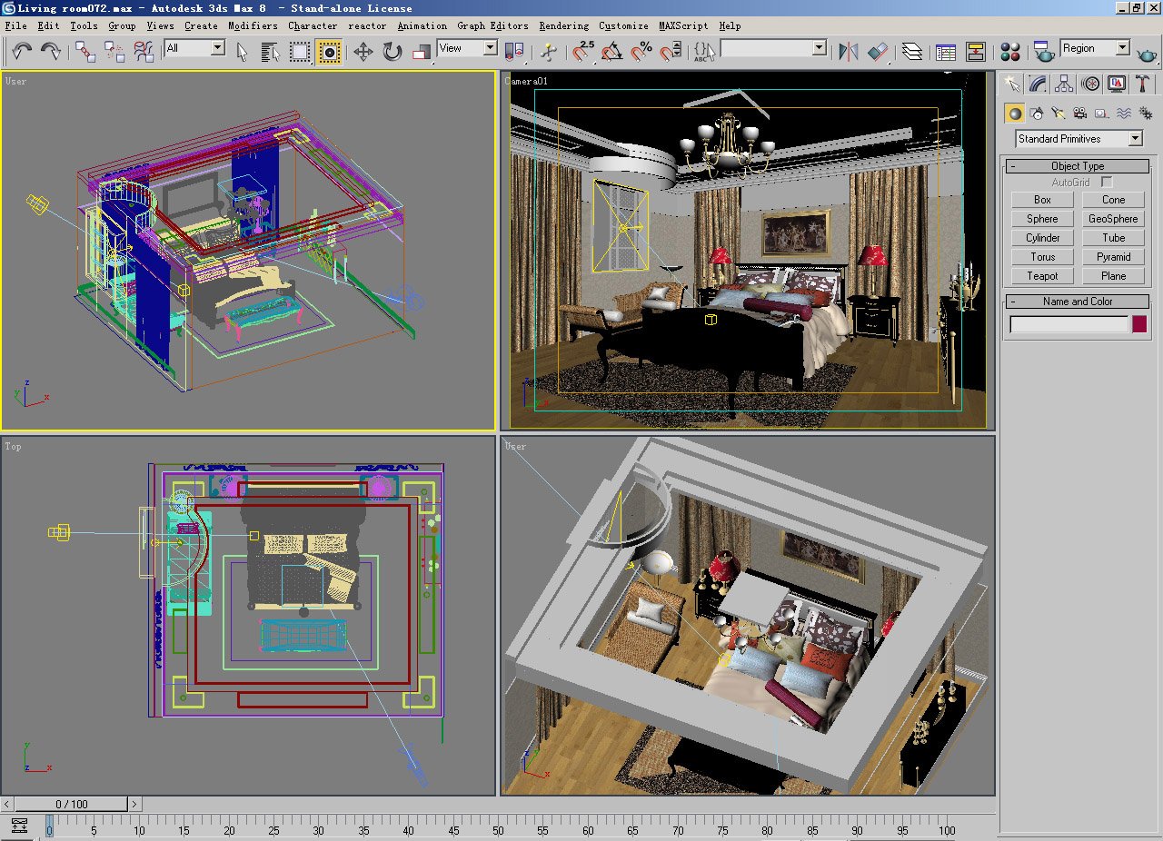 living room 072 3D Model in Living Room 3DExport