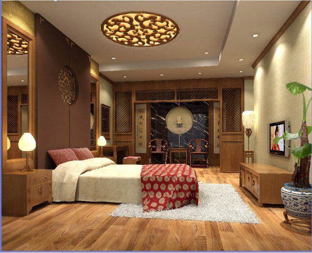 living room 0074 3D 模型 .c4d .max .obj .3ds .fbx .stl .blend 