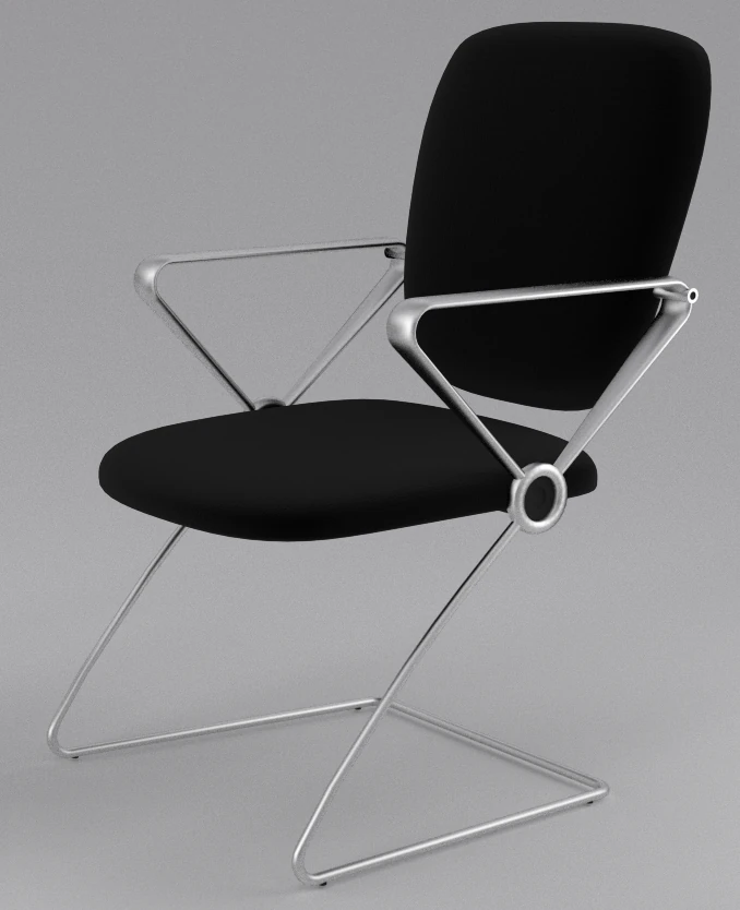 simple chair 3D Model .c4d .max .obj .3ds .fbx .stl .blend 