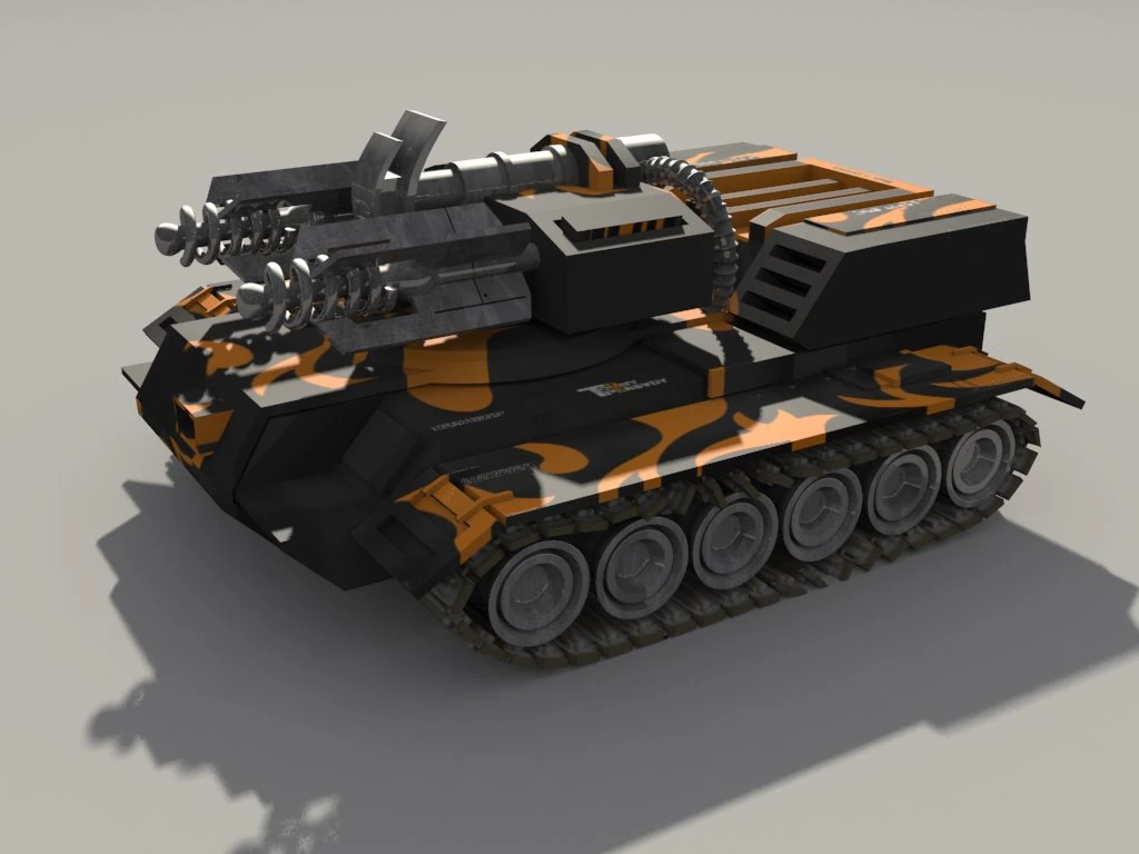 tesla tank 3D Model .c4d .max .obj .3ds .fbx .stl .blend 