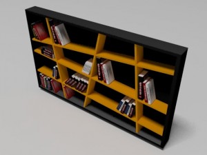 bookshelf 3D मॉडल