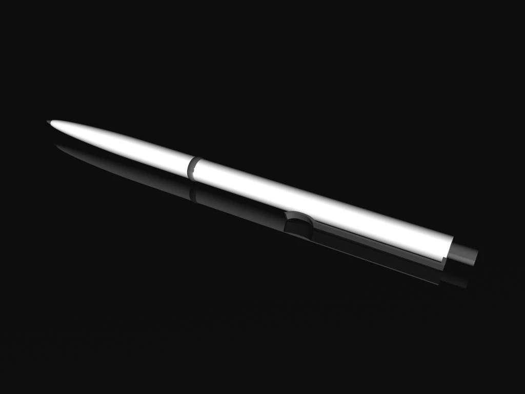 plastic pen 3D Model .c4d .max .obj .3ds .fbx .stl .blend 