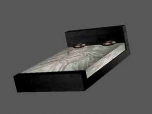king bed Modèle 3D
