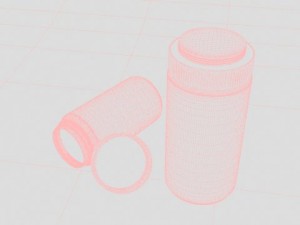 jars with childproof lid 3D Model