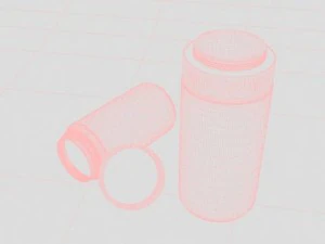 jars with childproof lid 3D Model