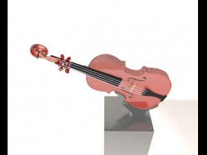 violin 3D Model