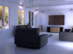 stanza interna architettonica Modello 3D