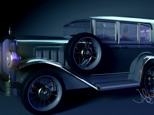 classic car Model 3D