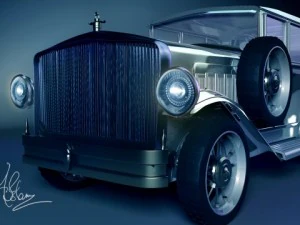 carro cl&aacute;ssico Modelo 3D