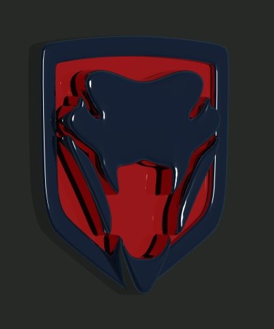 dodge viper logo 3D Model .c4d .max .obj .3ds .fbx .stl .blend 