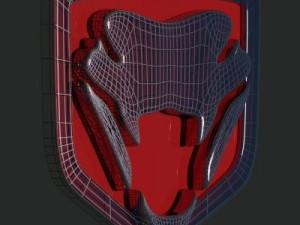 dodge viper logo 3D Model
