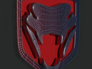 dodge viper logo 3D Model