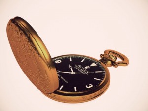 gold pocket watch 3D Model