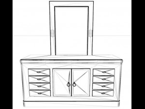 bedroom furniture Modello 3D