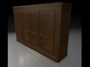 कपड़े की अलमारी 3D मॉडल