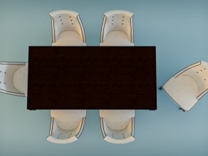 stilema premiere classe table  chairs Model 3D