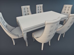 stilema premiere classe table  chairs Model 3D