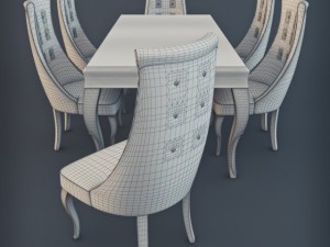 stilema premiere classe table  chairs Model 3D