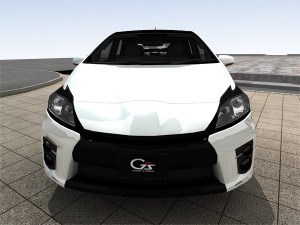 toyota prius gs 2012 sport version model 3D 模型