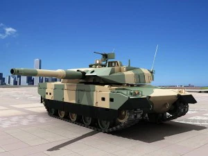 10式戦車 自衛隊 3Dモデル