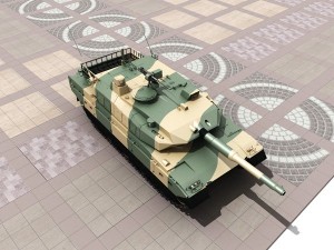 japanese type 10 tank jsdf Modèle 3D