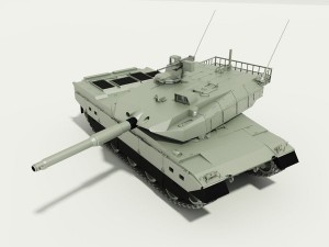 japanese type 10 tank jsdf Modèle 3D