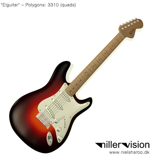 elguitar nillervision 3D Model .c4d .max .obj .3ds .fbx .stl .blend 