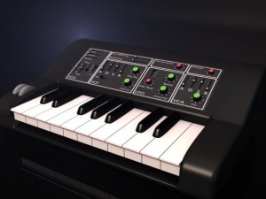 analog synthesizer 3D Model