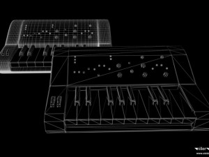 analog synthesizer 3D Model