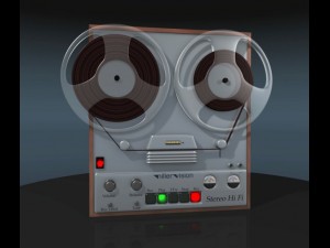 reel tape recoder 3Dモデル