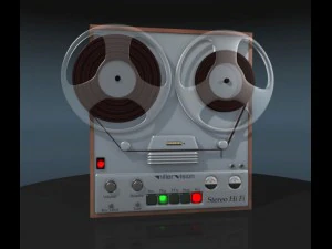 reel tape recoder 3D Model