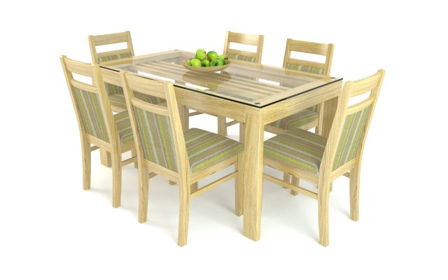 dining group 3D-Modell .c4d .max .obj .3ds .fbx .stl .blend 
