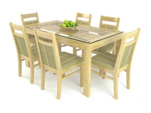 dining group Model 3D