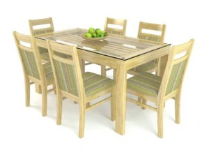 ダイニンググループ 3Dモデル