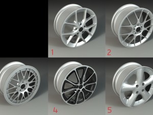 car rims 3D-Modell