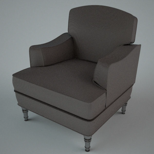 armchair 3D Model .c4d .max .obj .3ds .fbx .stl .blend 