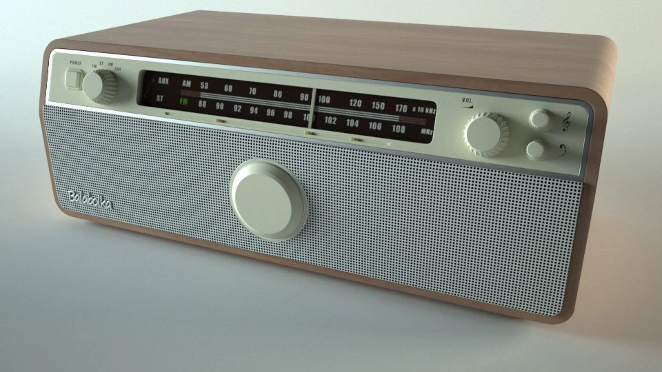 radio 3D Model .c4d .max .obj .3ds .fbx .stl .blend 
