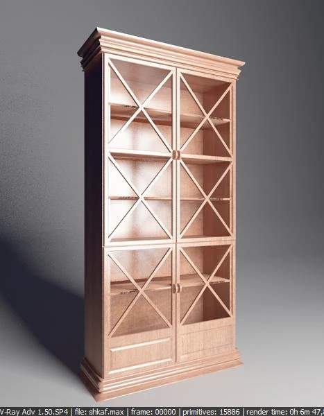 cupboard 3D Model .c4d .max .obj .3ds .fbx .stl .blend 